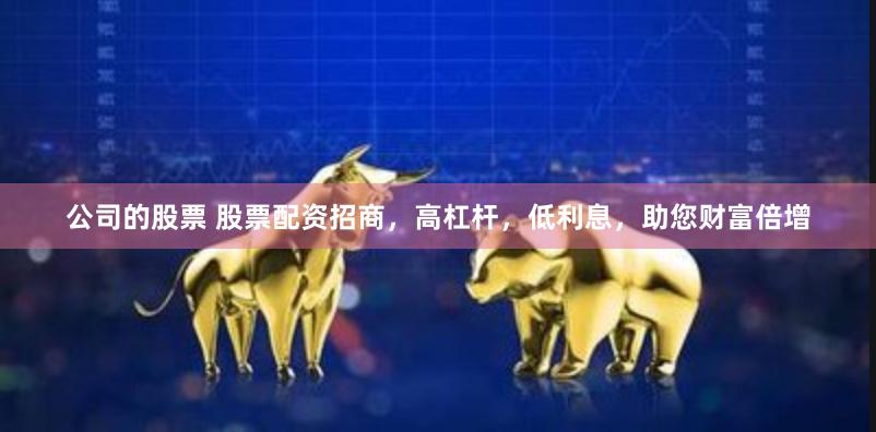 公司的股票 股票配资招商，高杠杆，低利息，助您财富倍增
